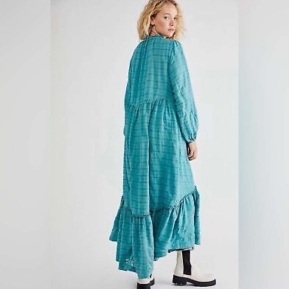 Free People Edie Maxi Dress in Teal - Picture 2 of 6